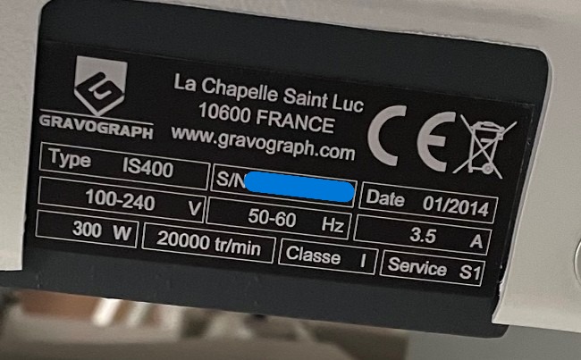 Gravograph / Gravotech IS400IQ Rotary Engraver (Used) Item # UE-090225A