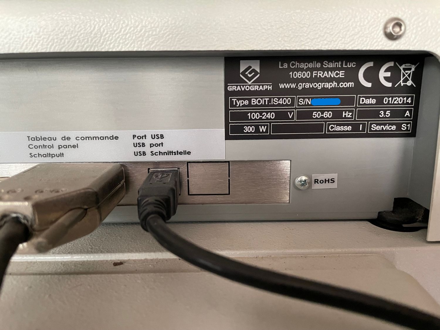 Gravograph / Gravotech IS400IQ Rotary Engraver (Used) Item # UE-090225A