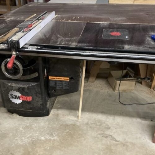 SawStop ICS53230-52 5HP Industrial Cabinet Table Saw (Used) Item # UE-092625C