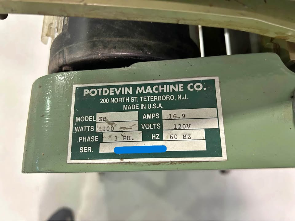 Potdevin ZB27 / Z27 27″ Cold Gluer (Used) Item # UE-092925A
