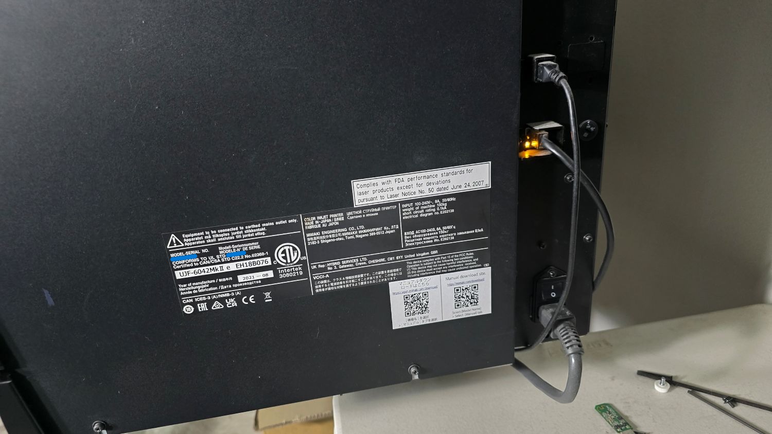 Mimaki UJF-6042MkII-e Flatbed Printer (Used) Item # UE-100125A