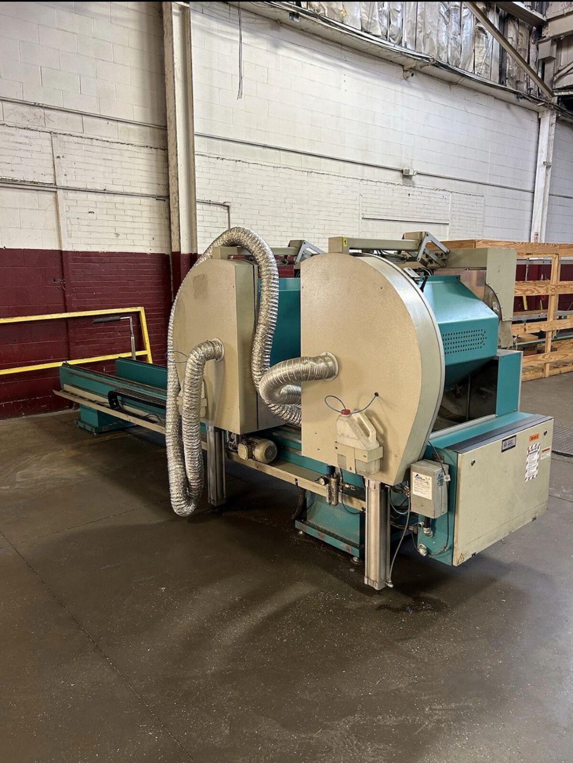 Aslan DCY-550 22″ Automatic Double Head Miter Saw (Used) Item # UE-100125C