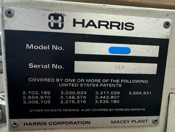 Harris Saddlebinder II Model 562-6 (Used) Item # UE-101125B
