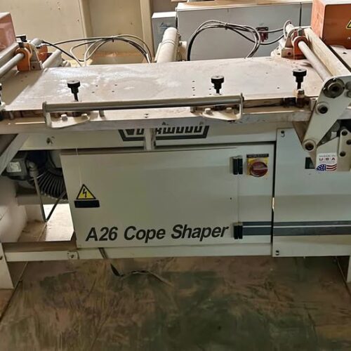 Voorwood A26 Dual Spindle Coping Shaper (Used) Item # UE-102025C