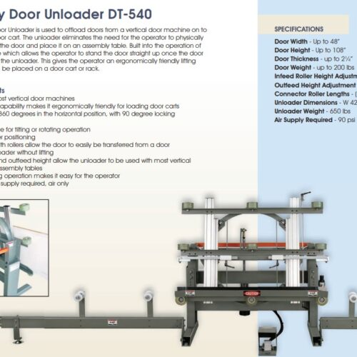 Dotul DT-540 Heavy Duty Door Unloader (New) Item # GS-101020