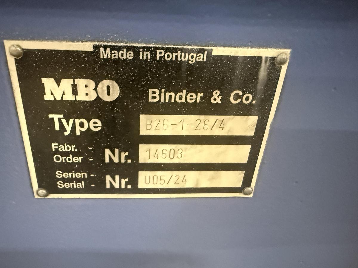 MBO B26 Continuous Feed 4/4 Folder w/ A76 Delivery (Used) Item # UE-111925F