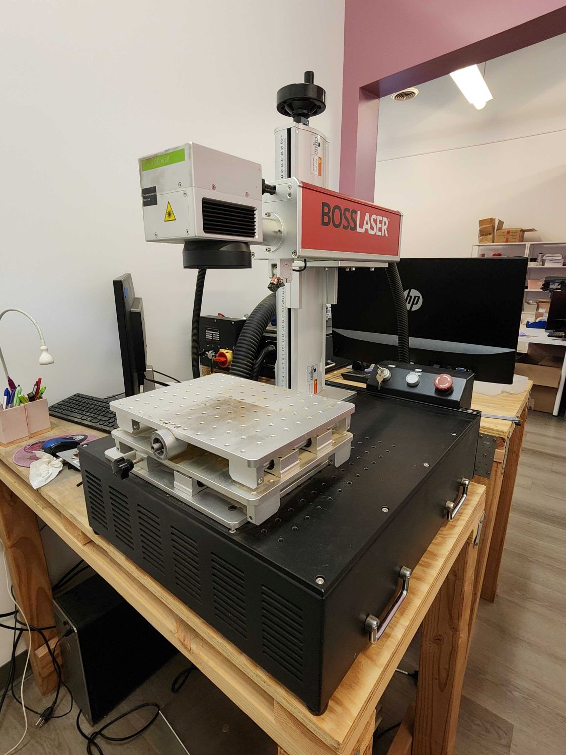 Boss FM-D 20 Desktop Fiber Laser Marking Machine (Used) Item # UE-112325A