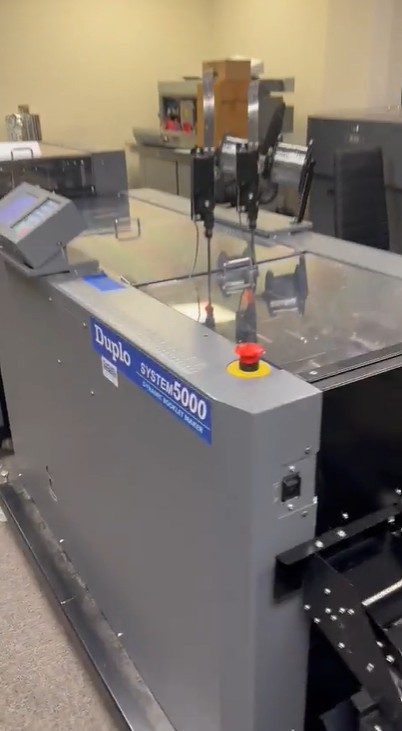 Duplo 5000 In-line Booklet Making System (Used) Item # UE-121125E