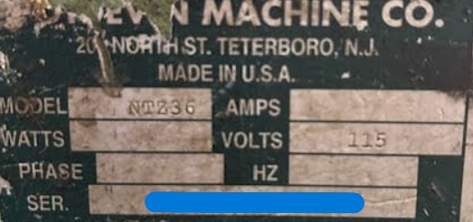 Potdevin NTZ36 36″ Cold Gluer w/ Stand (Used) Item # UE-123025B