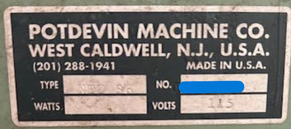 Potdevin NTZ36 36″ Cold Gluer w/ Stand (Used) Item # UE-123025C