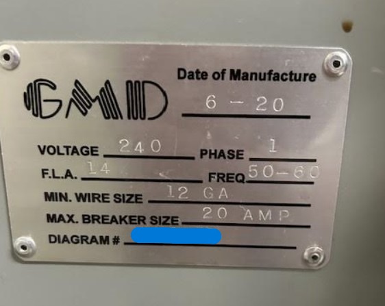 GMD Star Gear Pleater Machine (Used) Item # UE-123025D