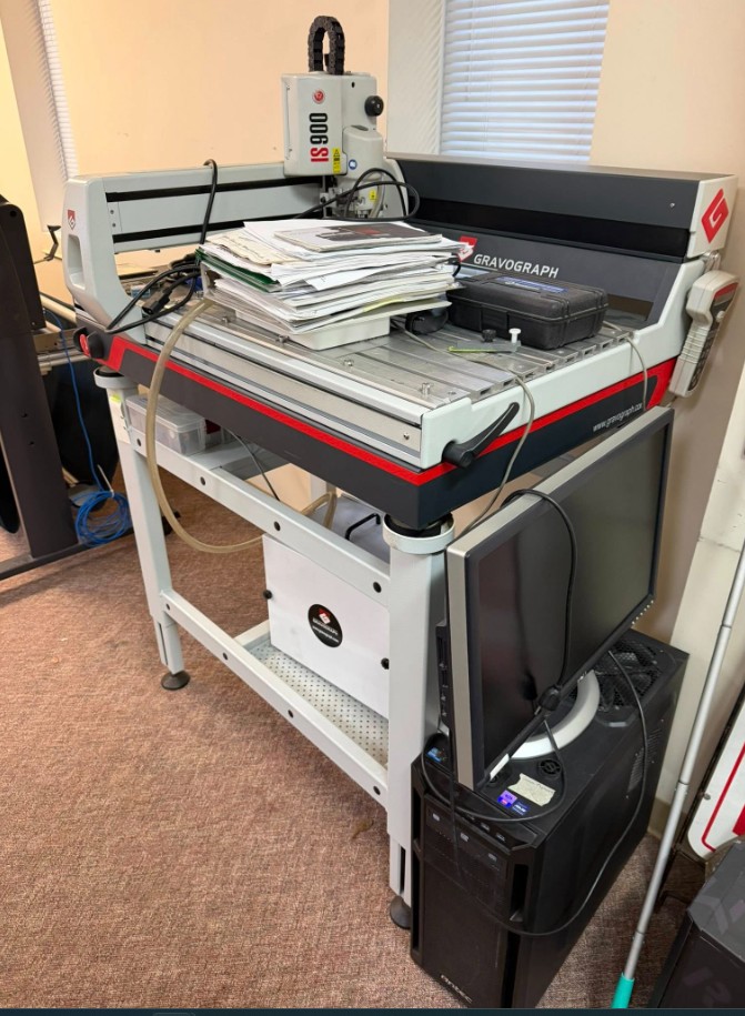 Gravotech IS900 Rotary Engraving Braille Machine (Used) Item # UE-011326A