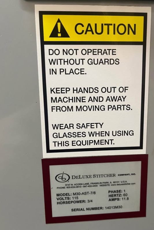 M30-AST Deluxe Wire Stitcher (Used) Item # UE-012126D