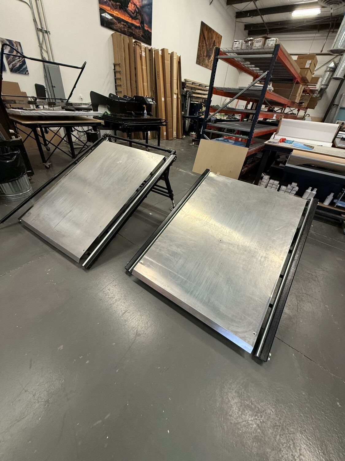 Geo Knight Maxi Press MAXI-4060AW 44″ x 64″ Top & Bottom Air Heat TWIN Press (Used) Item # UE-012626B