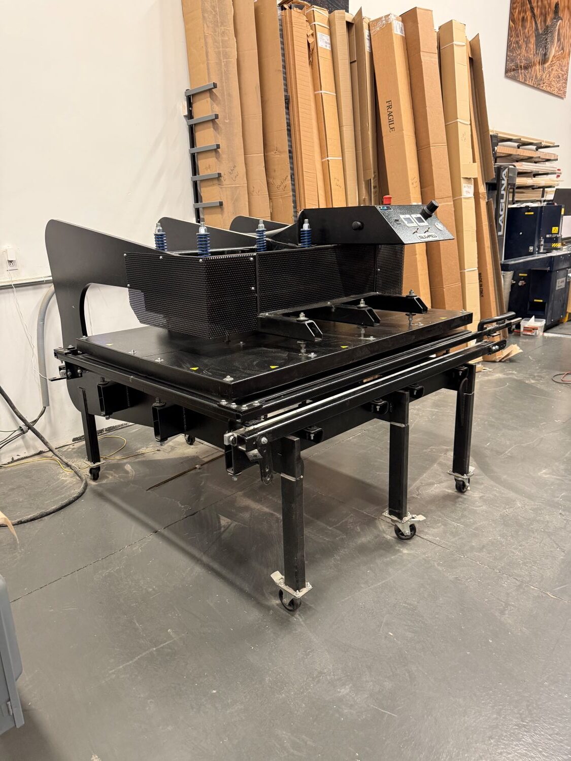 Geo Knight Maxi Press MAXI-4060AW 44″ x 64″ Top & Bottom Air Heat TWIN Press (Used) Item # UE-012626B