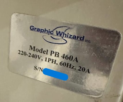 Graphic Whizard PB 460A PUR Perfect Binder (Used) Item # UE-123125A