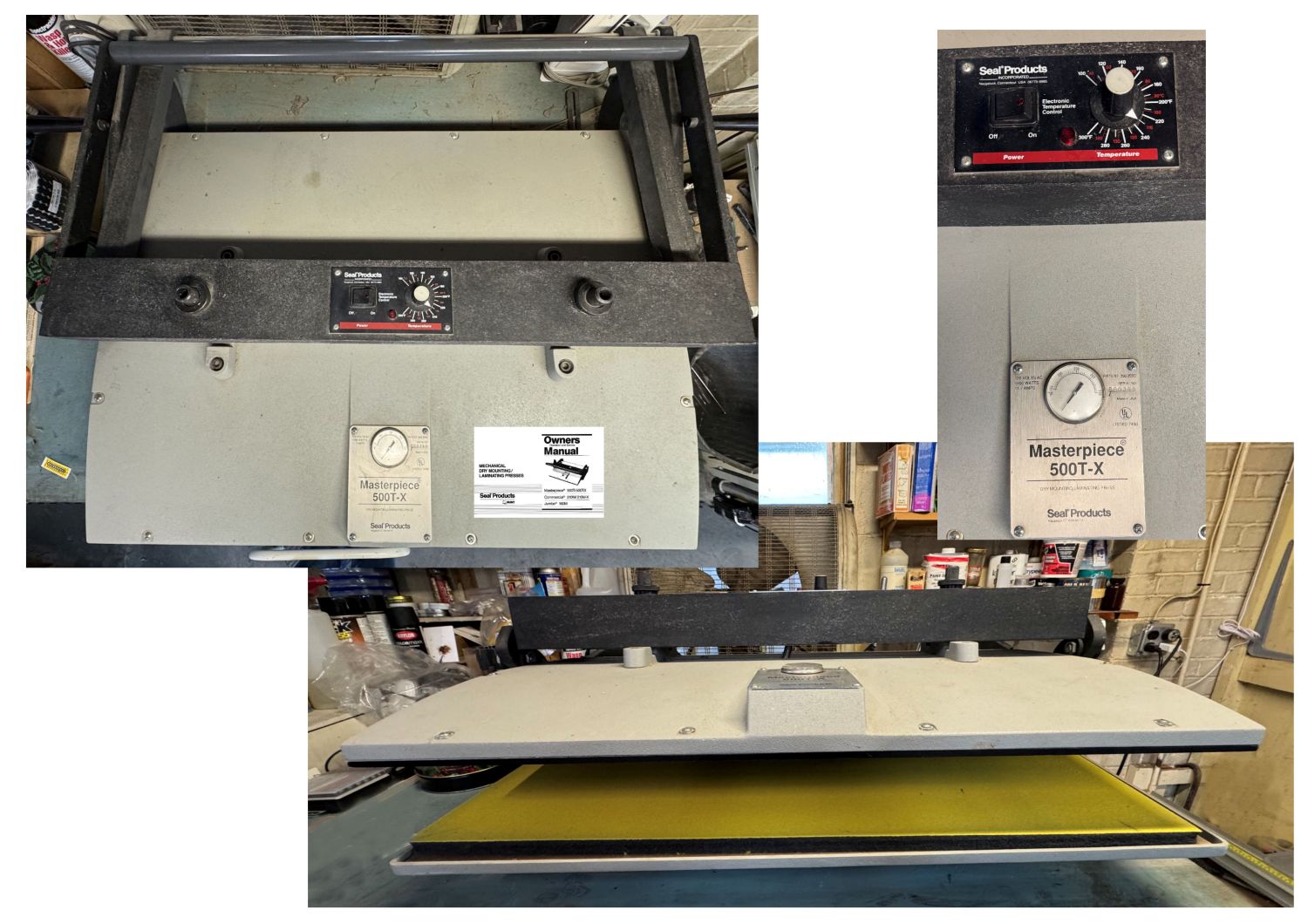 Seal Masterpiece 500T-X Mechanical Heat Press (Used) Item # UE-021126C