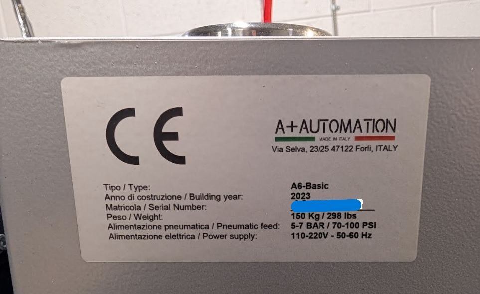 A Plus / A+ Automation A6-MemoTS Multi-Channel Programmable Vnailer (Used) Item # UE-030126F