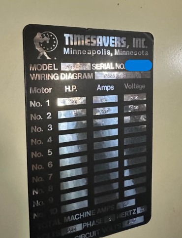 Timesavers 137-1HD 37″ x 60″ Wide Belt Sander (Used) Item # UE-031926A