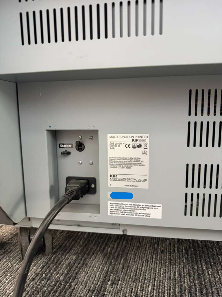 KIP 860 36″ Color Wide Format Printer (Used) Item # UE-032426B