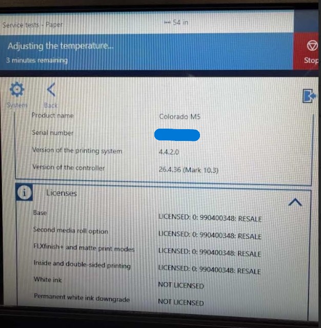 Canon Colorado M5W PRO UV Gel Printer (Used) Item # UE-032426C