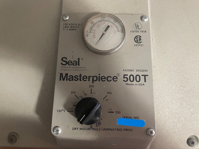 Seal Masterpiece 500T Mechanical Heat Press (Used) Item # UE-032426L