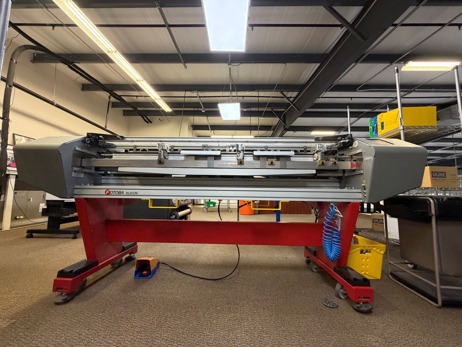 Fotoba XLD170 67″ Automatic X/Y Digital Cutter + Stacking Tray Table (Used) Item # UE-040126F