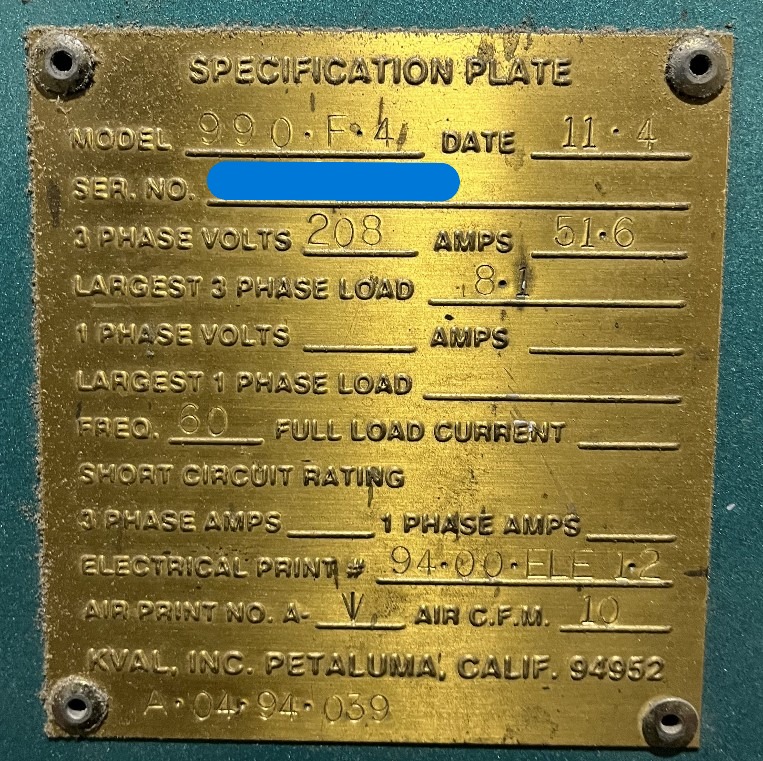 KVAL 990-F4 / F-4 Automated Pre Hanging Door Machine & KVAL 700-C Frame Assembly Door Machine (Used) Item # UE-040926E