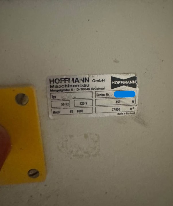 Hoffmann PP2 Pneumatic Dovetail Routing Machine (Used) Item # UE-043026A