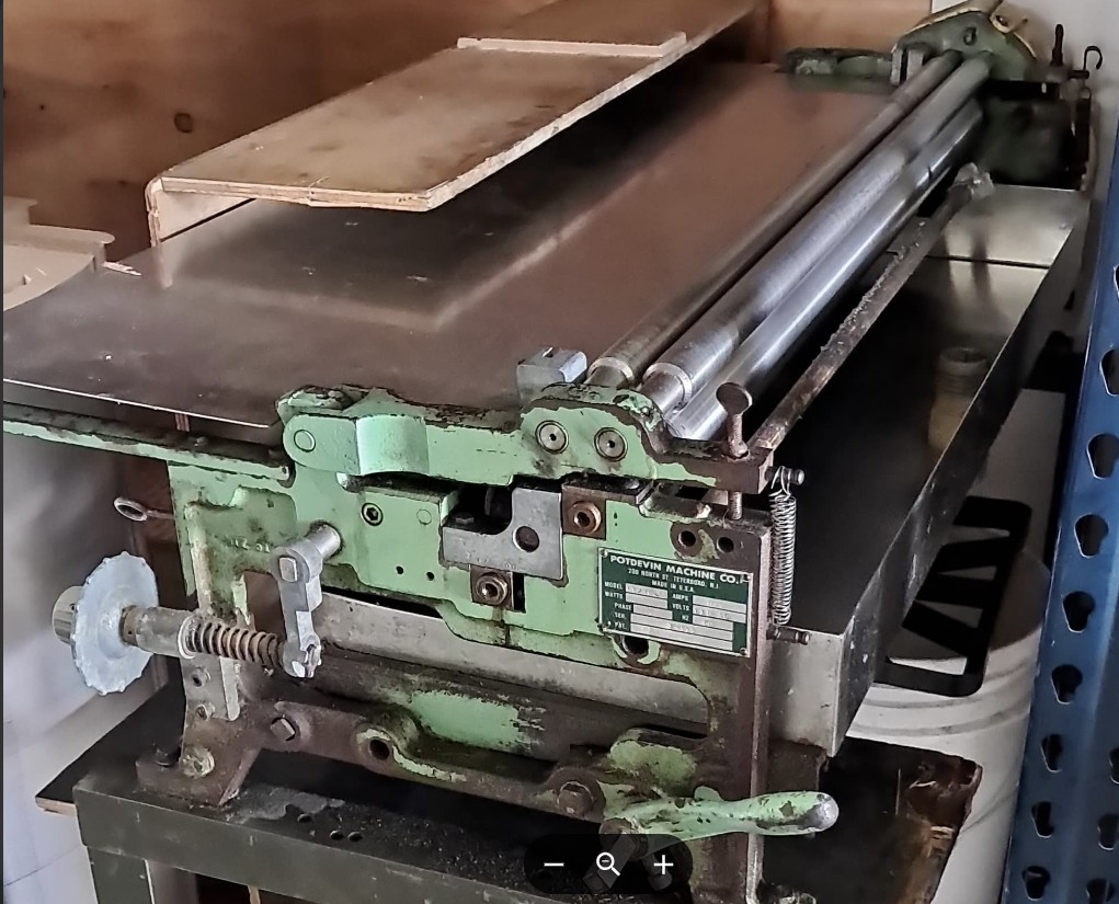 Potdevin NTZ36 36″ Cold Gluer w/ Stand (Used) Item # UE-050126B