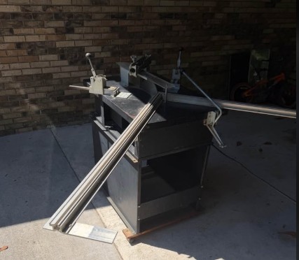 Frame Square Model 1000 Miter Saw + AMP Mitre-Mite VN2 Joiner (Used) Item # UE-051326F