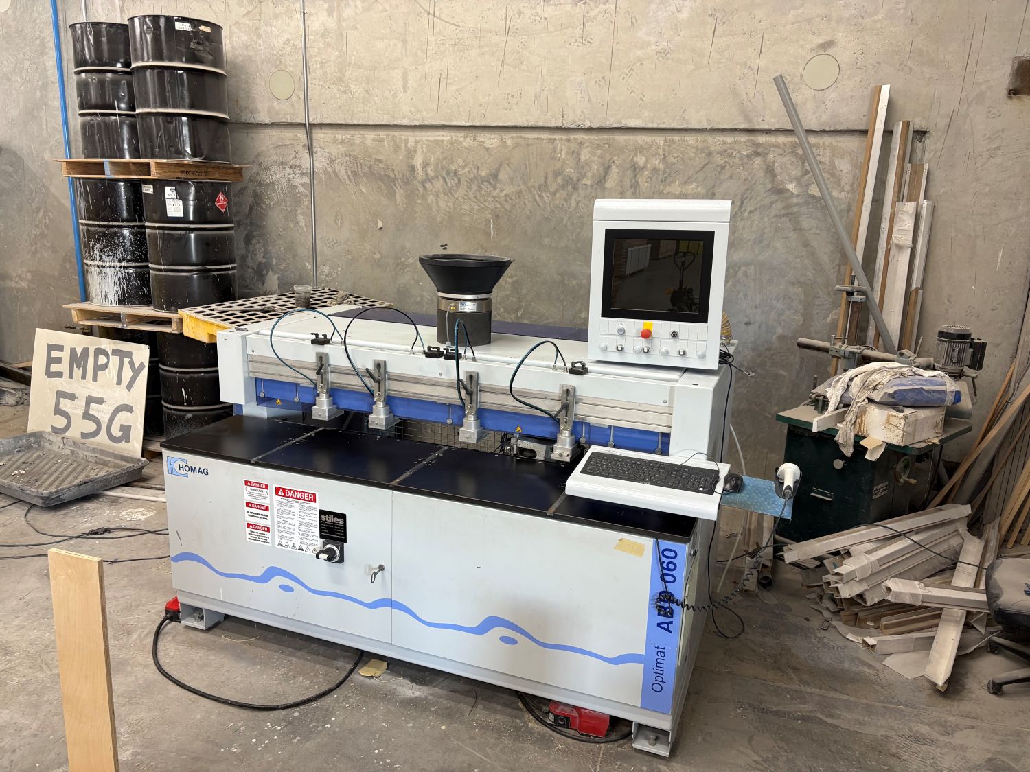OPTIMAT ABD060/12/NA CNC Controlled Dowel and Boring Machine (Used) Item # UE-061226B