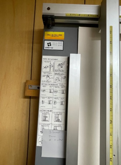 Esterly Speed-Mat Model 3240 Mat Cutter (Used) Item # UE-061826D
