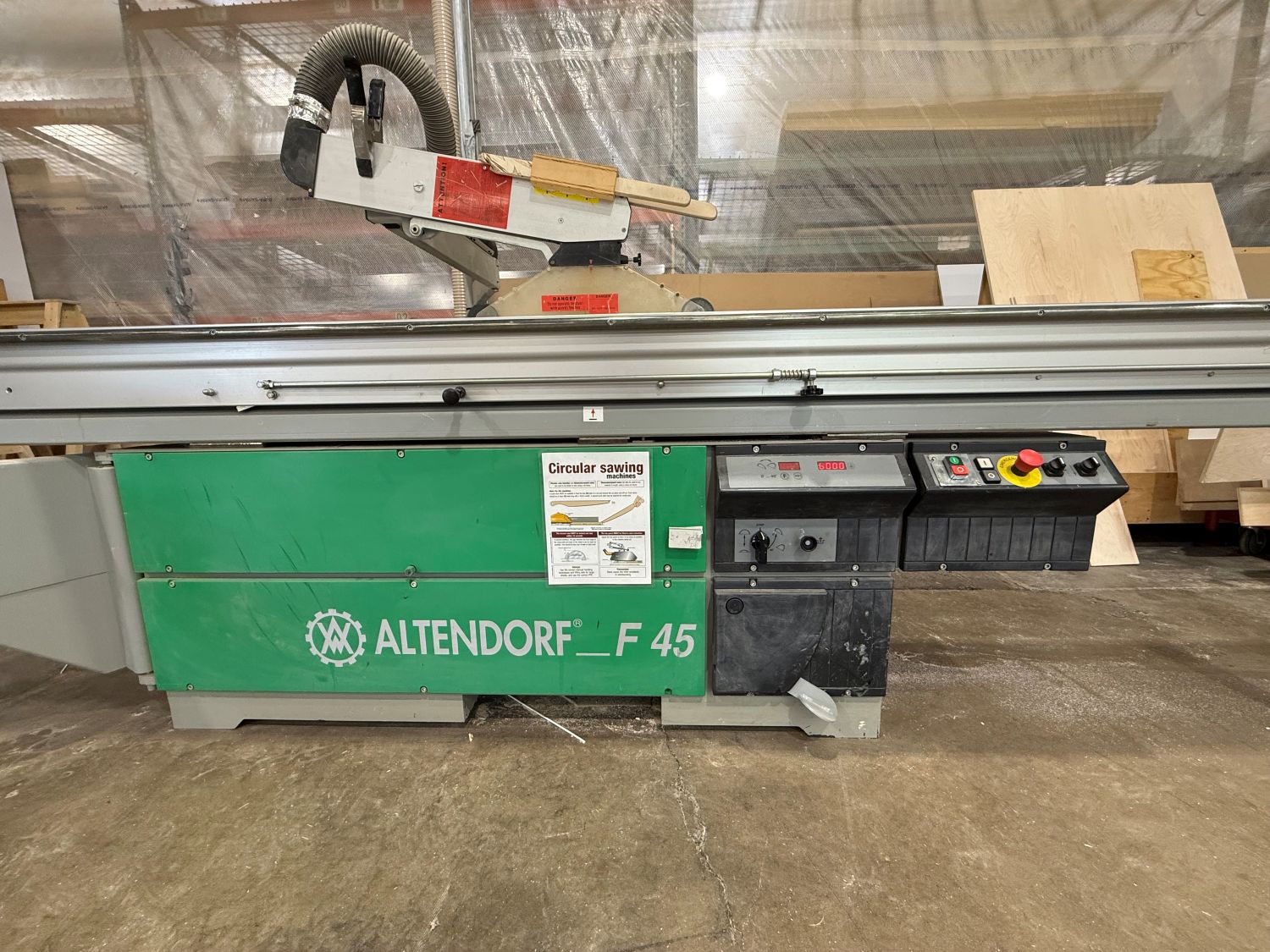Altendorf F45 Sliding Table Saw – 12.5’ Slider (Used) Item # UE-062526A