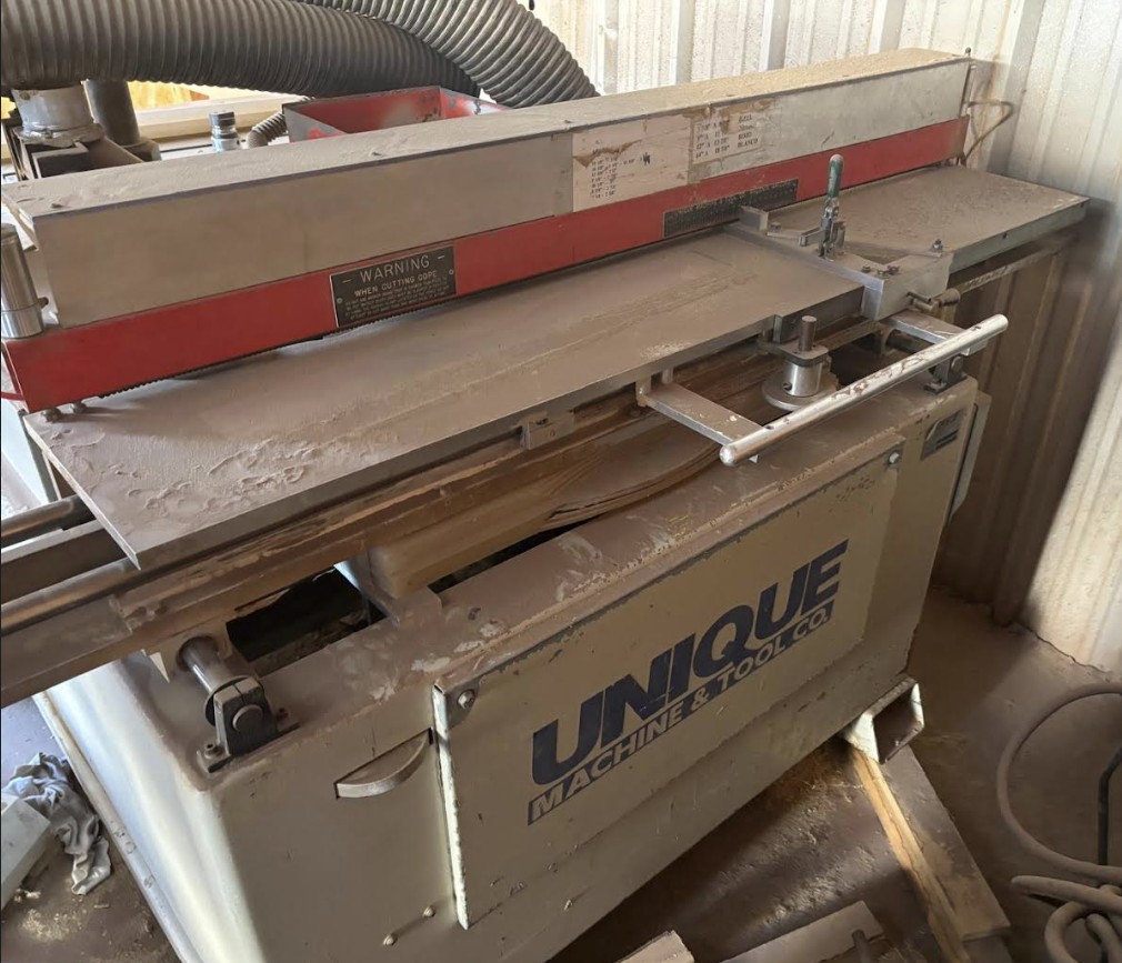 Unique 250 Raised Panel Door Machine with Maggi Steff 2034 Power Feeder (Used) Item # UE-070526E