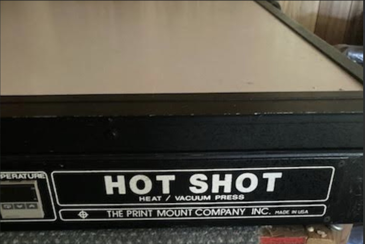 Print Mount Model # HS/64-BG 44″ x 64″ Hot Shot Vacuum Dry Mount Press (Used) Item # UE-070626A