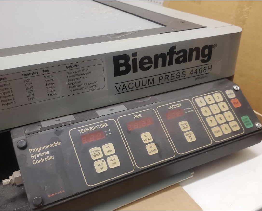 Bienfang 4468H Vacuum Heat Press (VacuSeal / D&K Expression) (Used) Item # UE-070726G