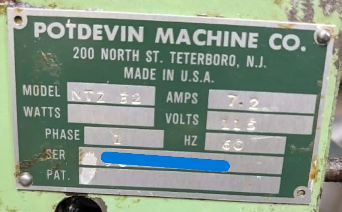 Potdevin NTZ32 32″ Cold Gluer (used) Item # UE-071526E