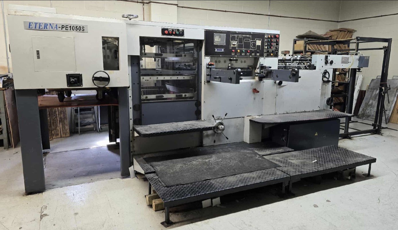Brausse / Printech Eterna PE 1050S Automatic Die-Cutting and Creasing Machine (Used) Item # UE-071626K