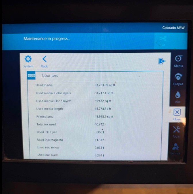 Canon Colorado M5W PRO UV Gel Printer (Used) Item # UE-071626O