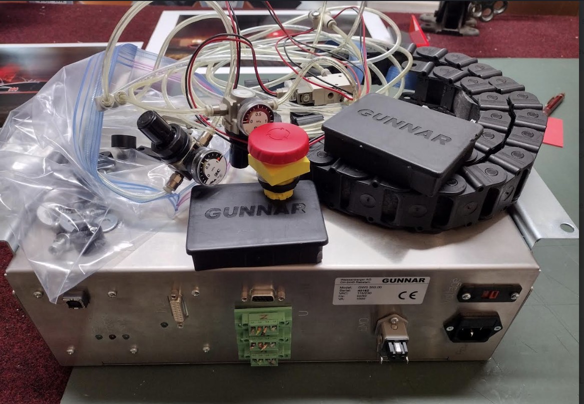 Gunnar F1 / F1 Hybrid Mat Cutter Parts: GWS350 Controller, Parts, Tooling (Used) Item # UE-080626B