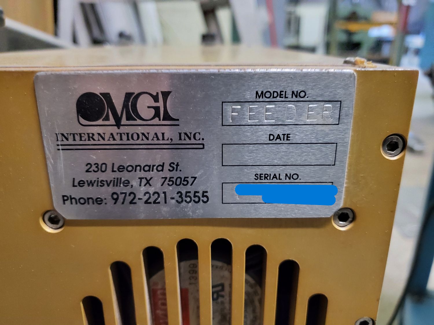 MGL MG43 Tape Applicator & Feeder (Used) Item # UE-081226D