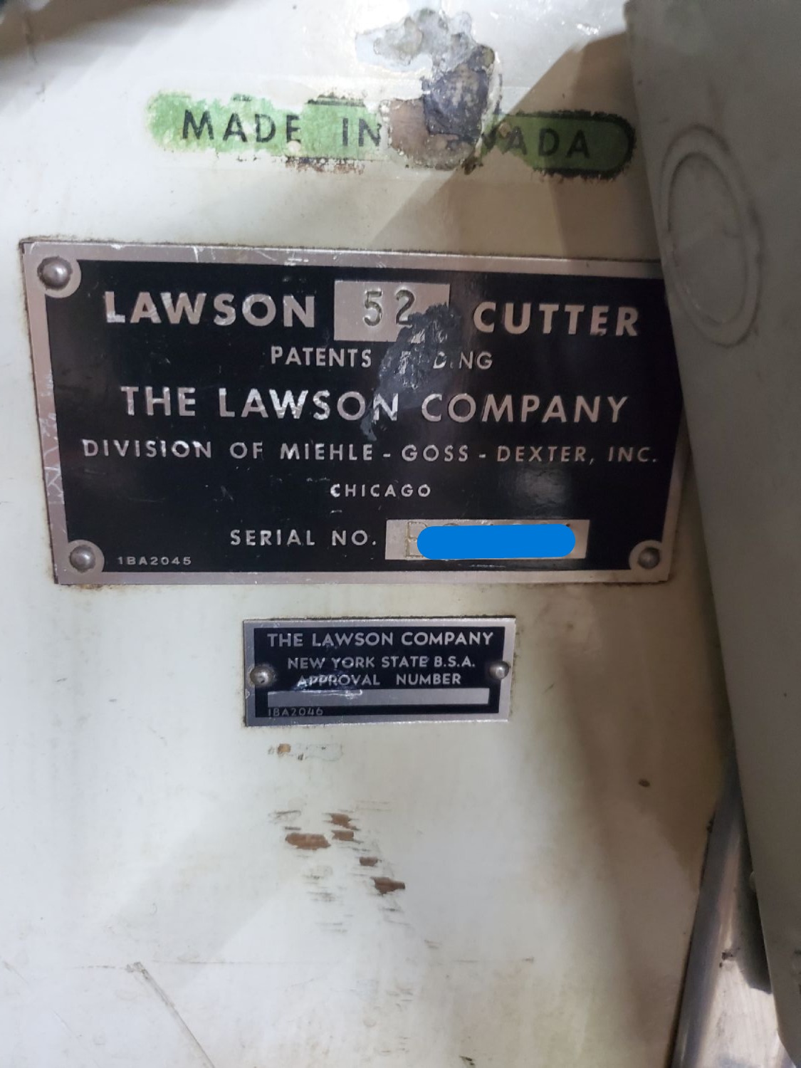 Lawson Pacemaker II 52″ W/ Microcut Computer (Used) Item # UE-081226G