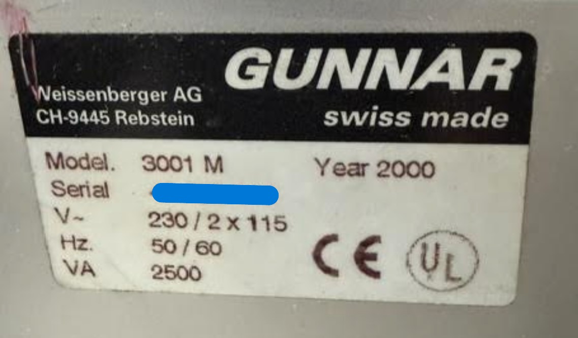 Gunnar 3001M CMC Computerized Mat Cutter (Used) Item # UE-081326E