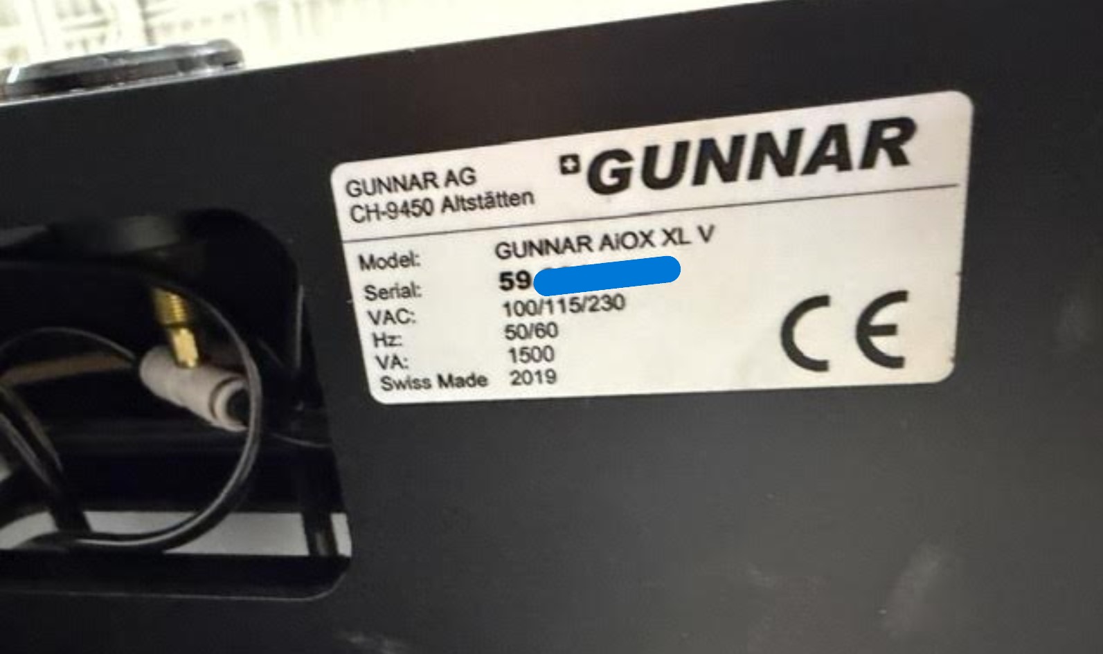 Gunnar AiOX Professional XL Mat Cutter w/ Vacuum Table (Used) Item # UE-081326G
