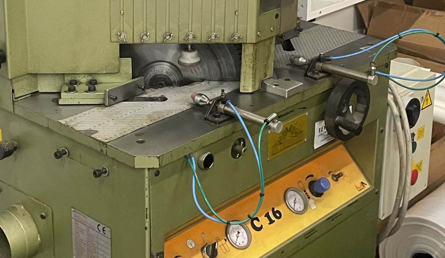 Brevetti C16 / C-16 Production Double Miter Saw (Used) Item # UE-082426F