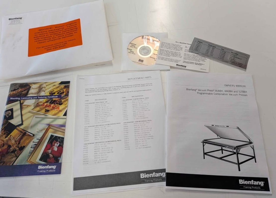 Bienfang 4468H Vacuum Heat Press (VacuSeal / D&K Expression) (Used) Item # UE-082426G