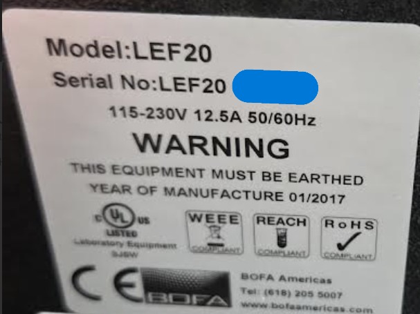 Roland VersaUV LEF-20 flatbed UV printer (Used) Item # UE-083026A