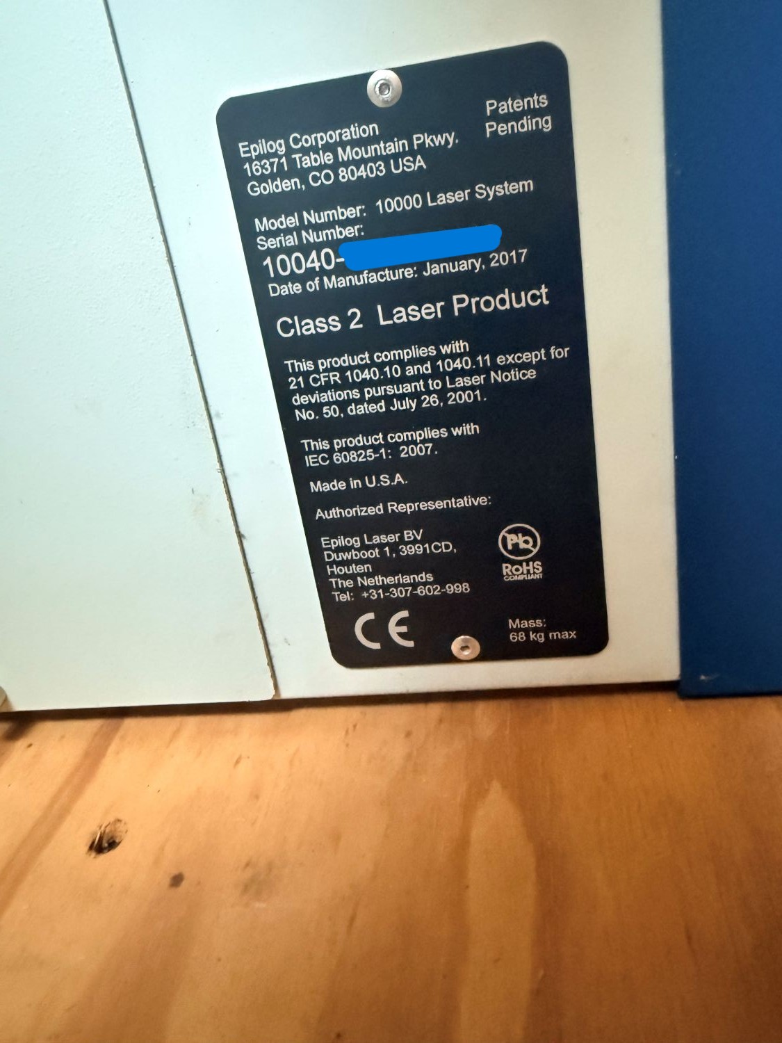 Epilog Zing 24 40W CO2 Laser Engraver (Used) Item # UE-092826A
