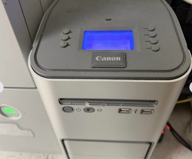 Canon Imagepress Digital Press/Copier C700 with Fiery Saddle Finisher and Large Paper Deck (Used) Item # UE-093026C